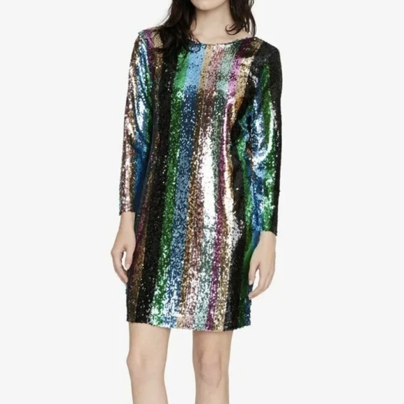 NWT Sanctuary Sequined Over the Rainbow Party Mini Dress Sz. XS - Picture 4 of 5